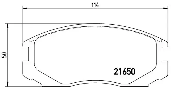 Передние тормозные колодки brembo P54 015
