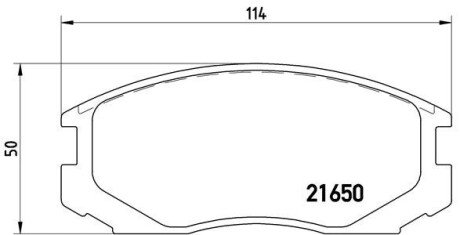 Передние тормозные колодки brembo P54 015