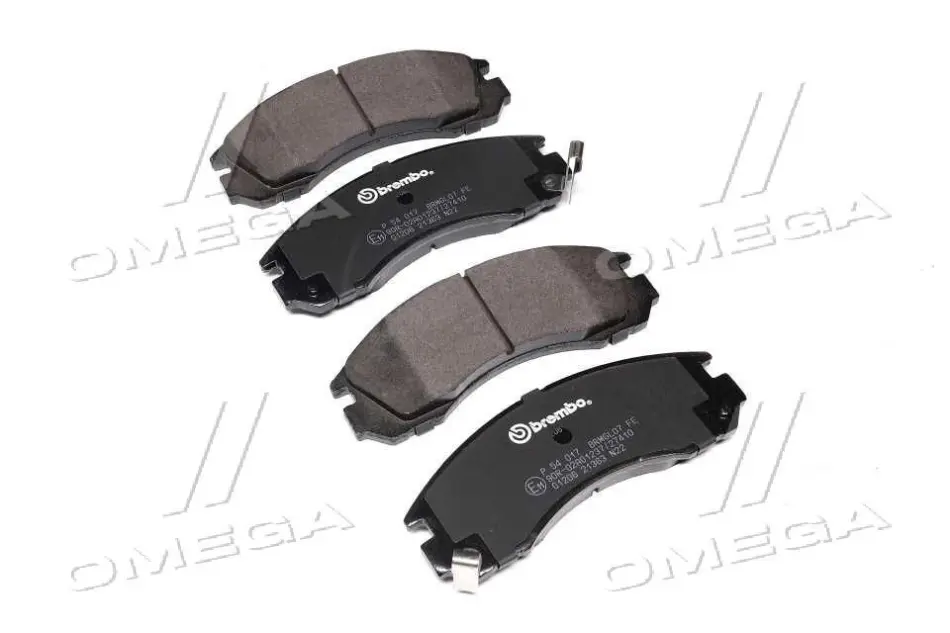 Передние тормозные колодки brembo P54017