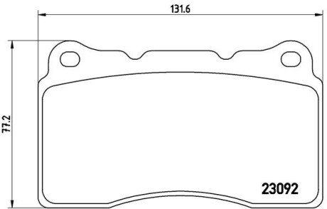 Передние тормозные колодки brembo P54040 на Вольво V70