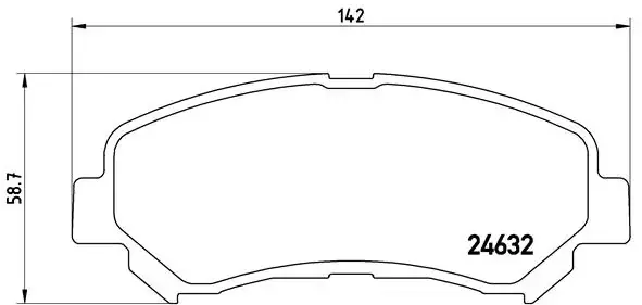 Передние тормозные колодки brembo P56062