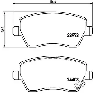 Передні тормозні (гальмівні) колодки Brembo P59050 (фото 1)