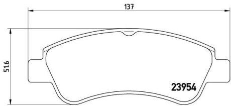 Передні тормозні (гальмівні) колодки brembo P61066