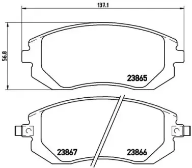 Передні тормозні (гальмівні) колодки Brembo P78013