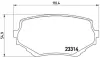 Передние тормозные колодки brembo P79009