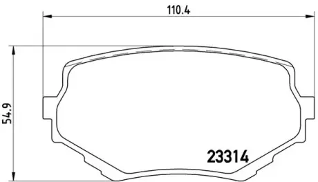 Передние тормозные колодки brembo P79009