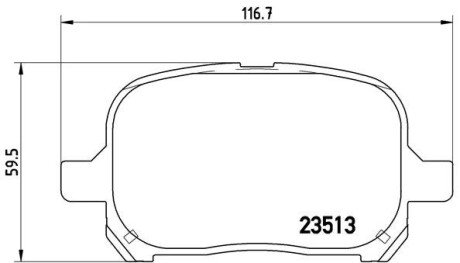 Передние тормозные колодки brembo P83040 на Лексус Rx300