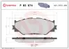 Передние тормозные колодки brembo P83074