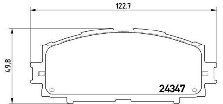 Передние тормозные колодки brembo P83086