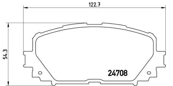 Передние тормозные колодки brembo P83101