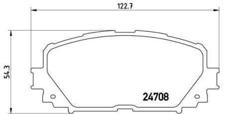 Передние тормозные колодки brembo P83101