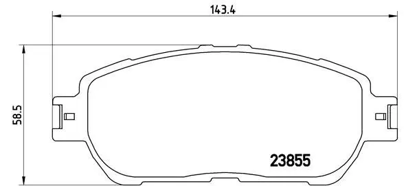 Передние тормозные колодки brembo P83 105