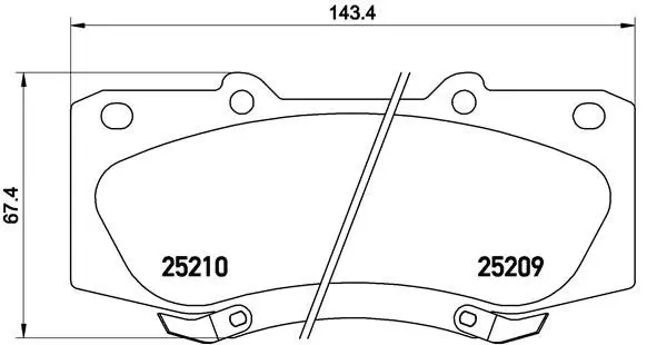 Передние тормозные колодки brembo P83 140