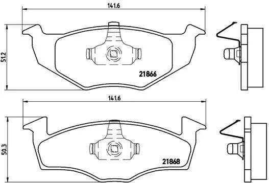 Передние тормозные колодки brembo P85025