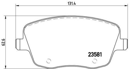 Передні тормозні (гальмівні) колодки brembo P85057