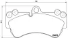 Передние тормозные колодки brembo P85069