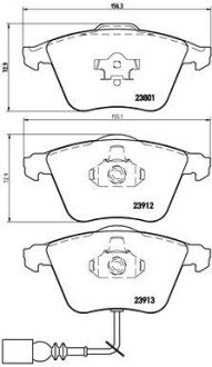 Передні тормозні (гальмівні) колодки brembo P85079 на Сеат Леон