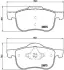 Передние тормозные колодки brembo P86016
