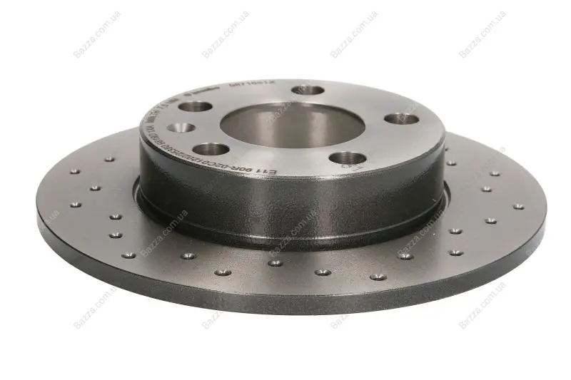 Перфорований гальмівний диск Brembo 08.7165.1X (фото 1)