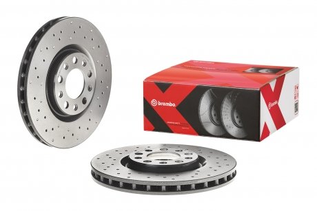 Вентильований гальмівний диск brembo 09.9363.2X