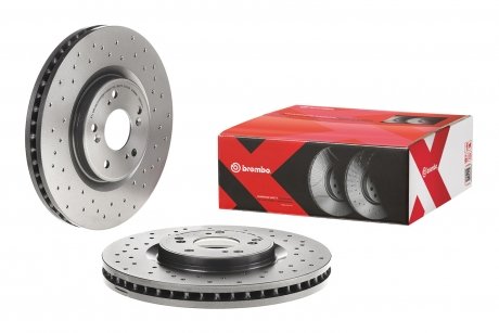 Вентилируемый тормозной диск brembo 09.B269.1X