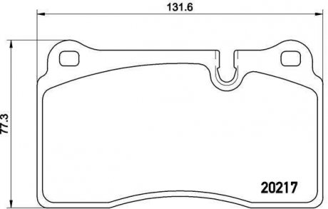 Передние тормозные колодки brembo P44018