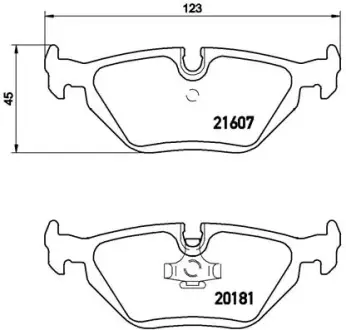 Тормозні (гальмівні) колодки Brembo P06 013
