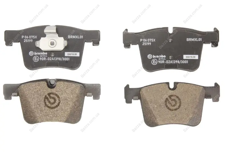 Тормозні (гальмівні) колодки Brembo P06075X (фото 1)