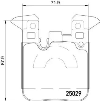 Тормозные колодки brembo P06 087