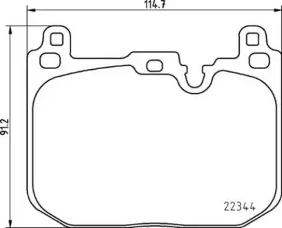 Тормозные колодки brembo P06 097