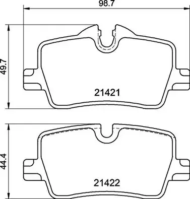 Тормозні (гальмівні) колодки Brembo P06 113 (фото 1)