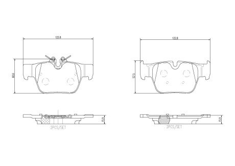 Тормозные колодки brembo P06 117