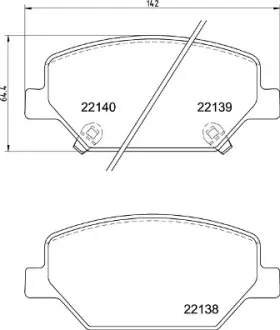 Тормозные колодки brembo P07 007