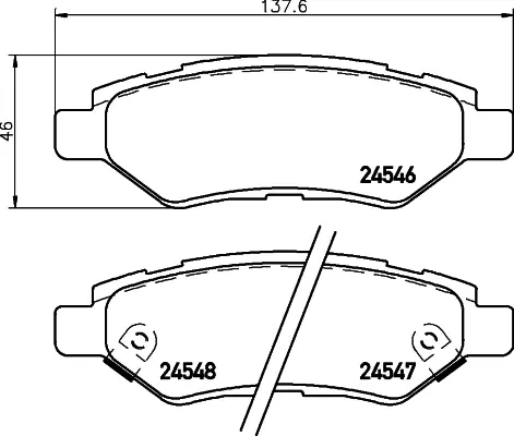 Тормозні (гальмівні) колодки Brembo P09014 (фото 1)