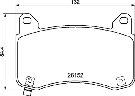 Тормозные колодки brembo P09029