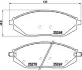 Тормозні (гальмівні) колодки Brembo P10054 (фото 1)