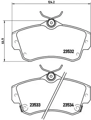 Тормозні (гальмівні) колодки Brembo P11012 (фото 1)
