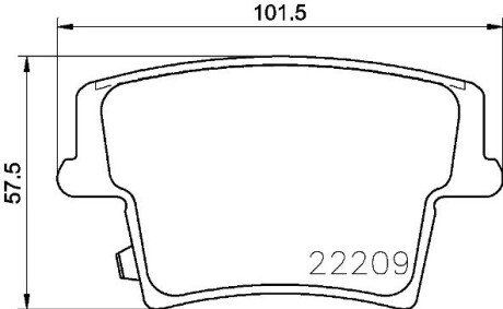 Тормозные колодки brembo P11 040