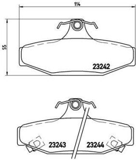 Тормозные колодки brembo P15004 на Ниссан Micra к10