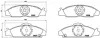 Тормозные колодки brembo P15 008