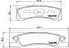 Тормозні (гальмівні) колодки brembo P16 011