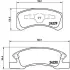 Тормозные колодки brembo P16 011