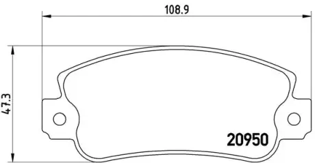 Тормозные колодки brembo P23 021