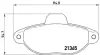 Тормозные колодки brembo P23054