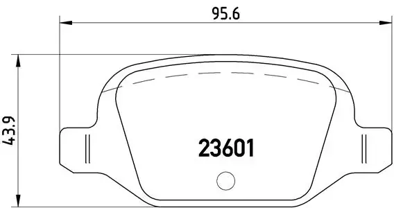 Тормозные колодки brembo P23 064