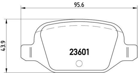 Тормозные колодки brembo P23 064