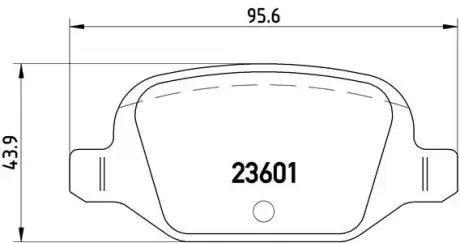 Тормозні (гальмівні) колодки Brembo P23 064