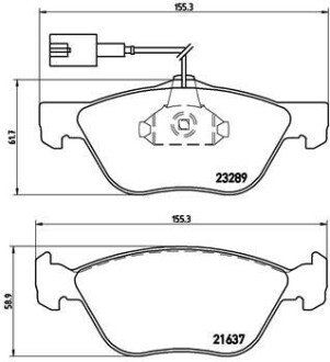 Тормозные колодки brembo P23077 на Фиат Мультипла