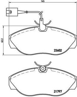 Тормозные колодки brembo P23 083