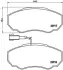 Тормозные колодки brembo P23 091